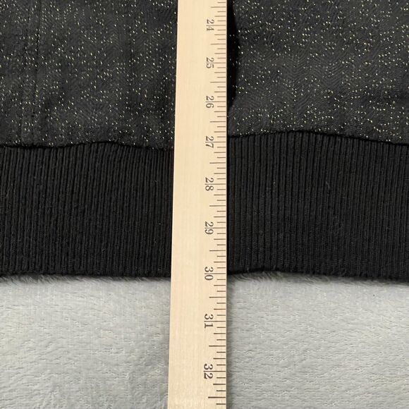Missy Elliott Jacket Womens Size 38 Black Respect Me Coat Hook Eye Sparkles Y2K - Picture 13 of 13